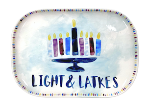 Elk Grove Hanukkah Light & Latkes Platter