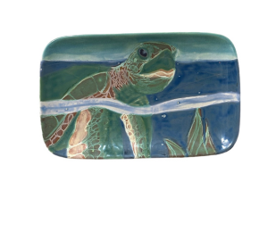 Elk Grove Swimming Turtle Plate