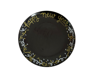 Elk Grove New Year Confetti Plate