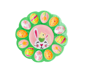 Elk Grove Easter Sherbet Egg Plate