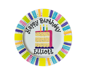 Elk Grove Birthday Cake Plate
